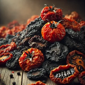 سیاه شدن گوجه خشک شده